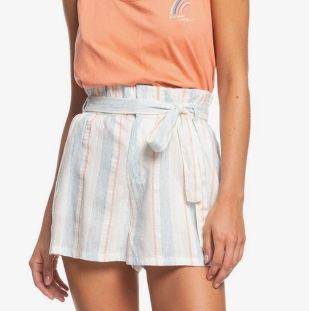 Roxy paper bag shorts, size small